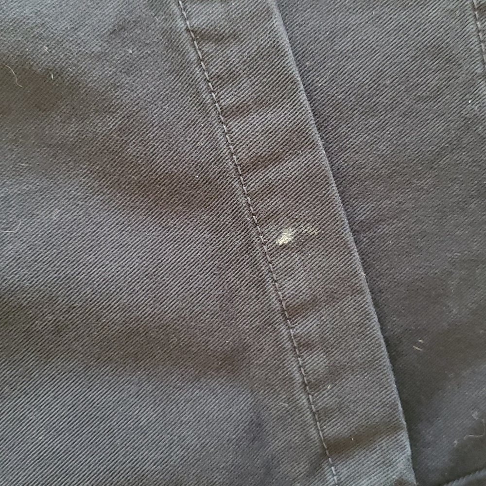 Vintage Abercrombie & Fitch Navy Blue Flare Chino Pants Size 8R - Picture 8 of 8